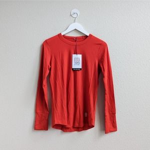 NWT Topo Designs Red Wool Long Sleeve Women's Sz Medium